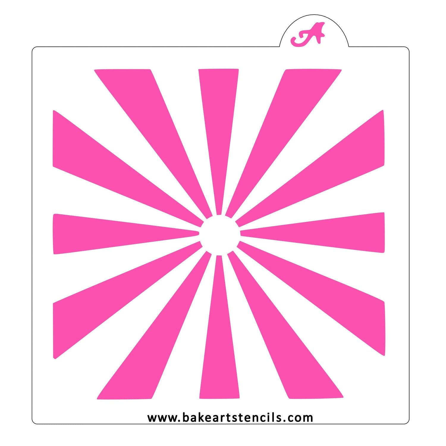 Sunburst Cookie Stencil