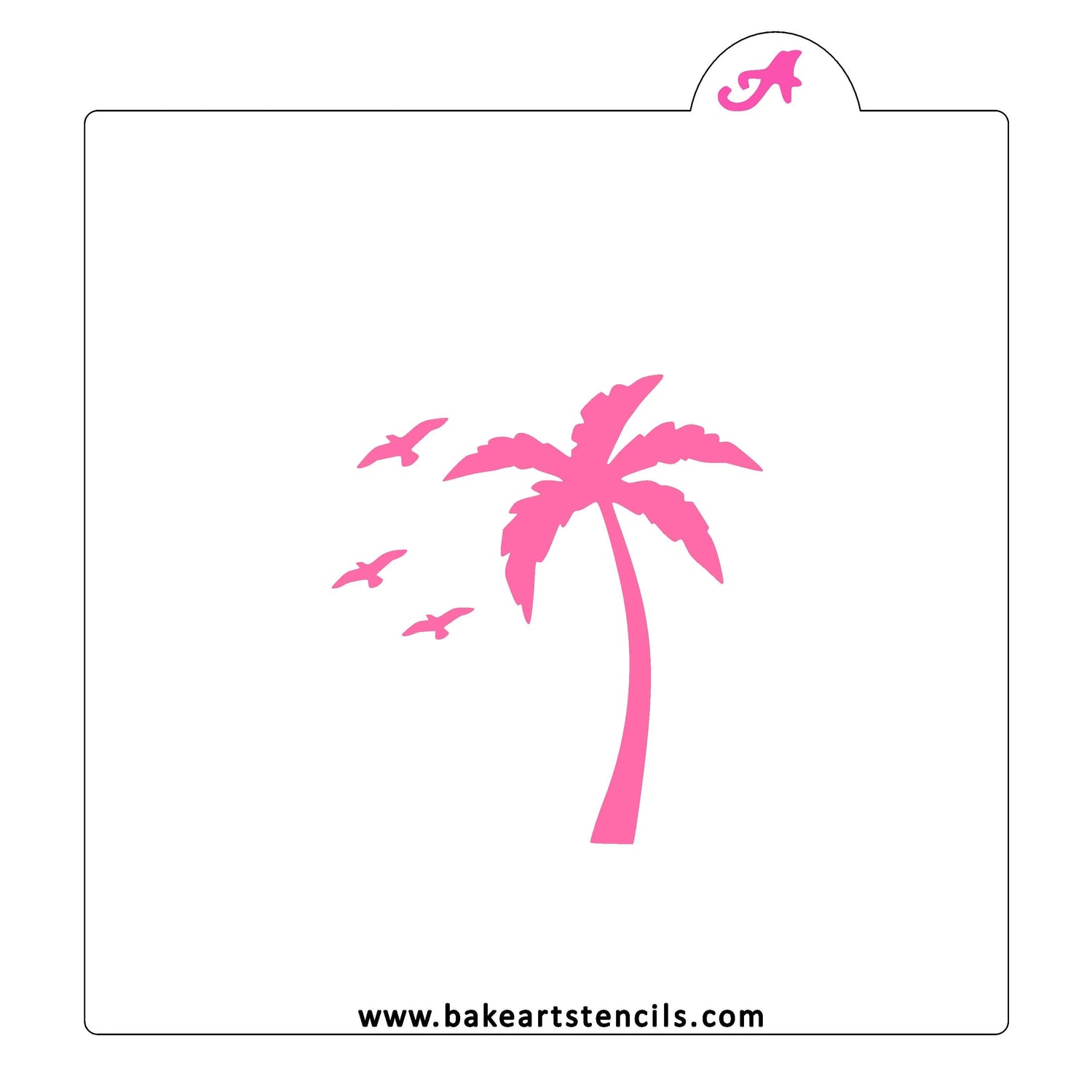 Sunset Silhouette Cookie Stencil