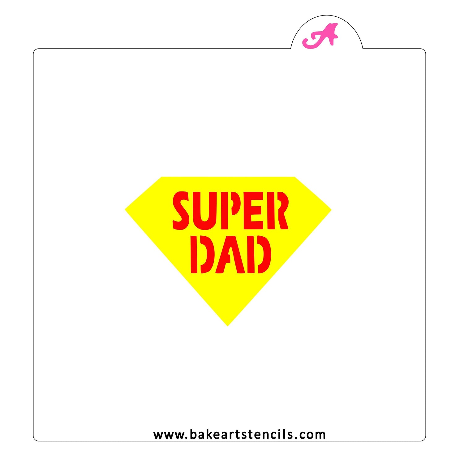 Superhero Dad Stencil Set