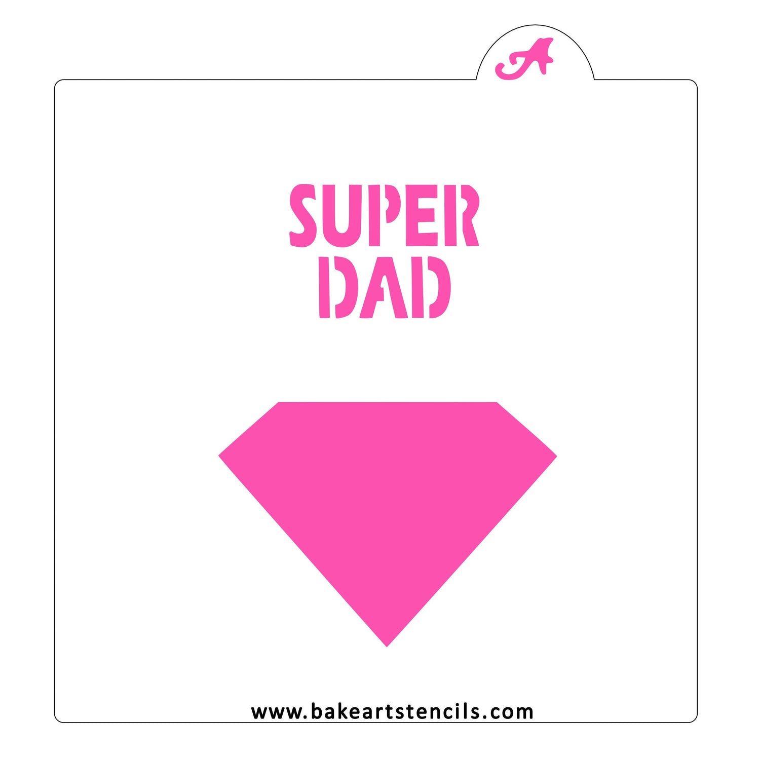Superhero Dad Stencil Set