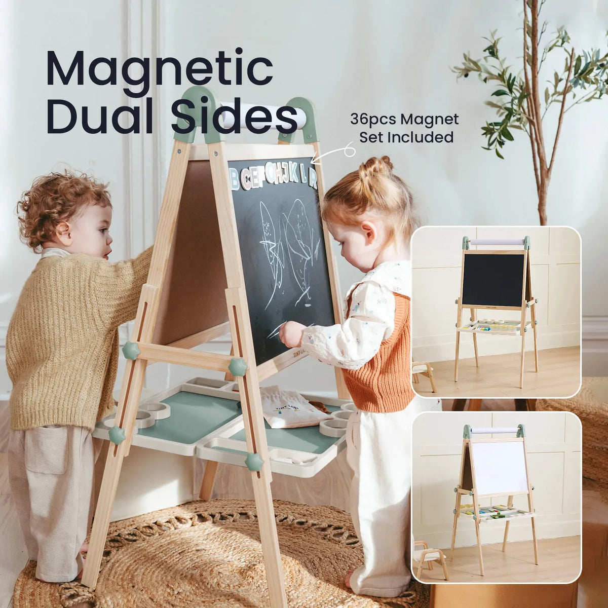 Tiny Land® Pink Magnitales Easel & Paper Roll Set by Tiny Land INC, product image 14