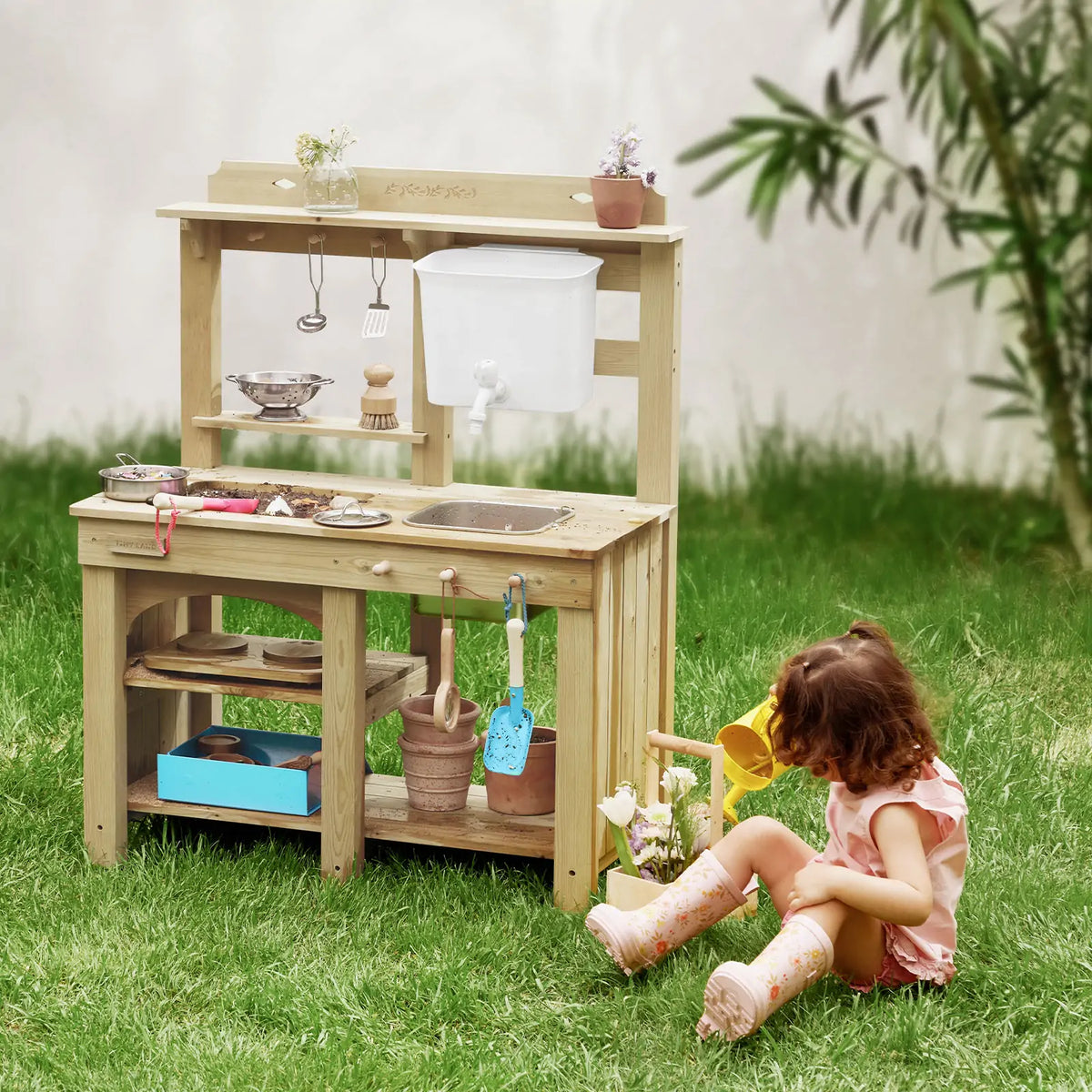 Tiny Land® Mud Kitchen - DuoPlay Outdoor Play Kitchen for Kids by Tiny Land INC, product image 6