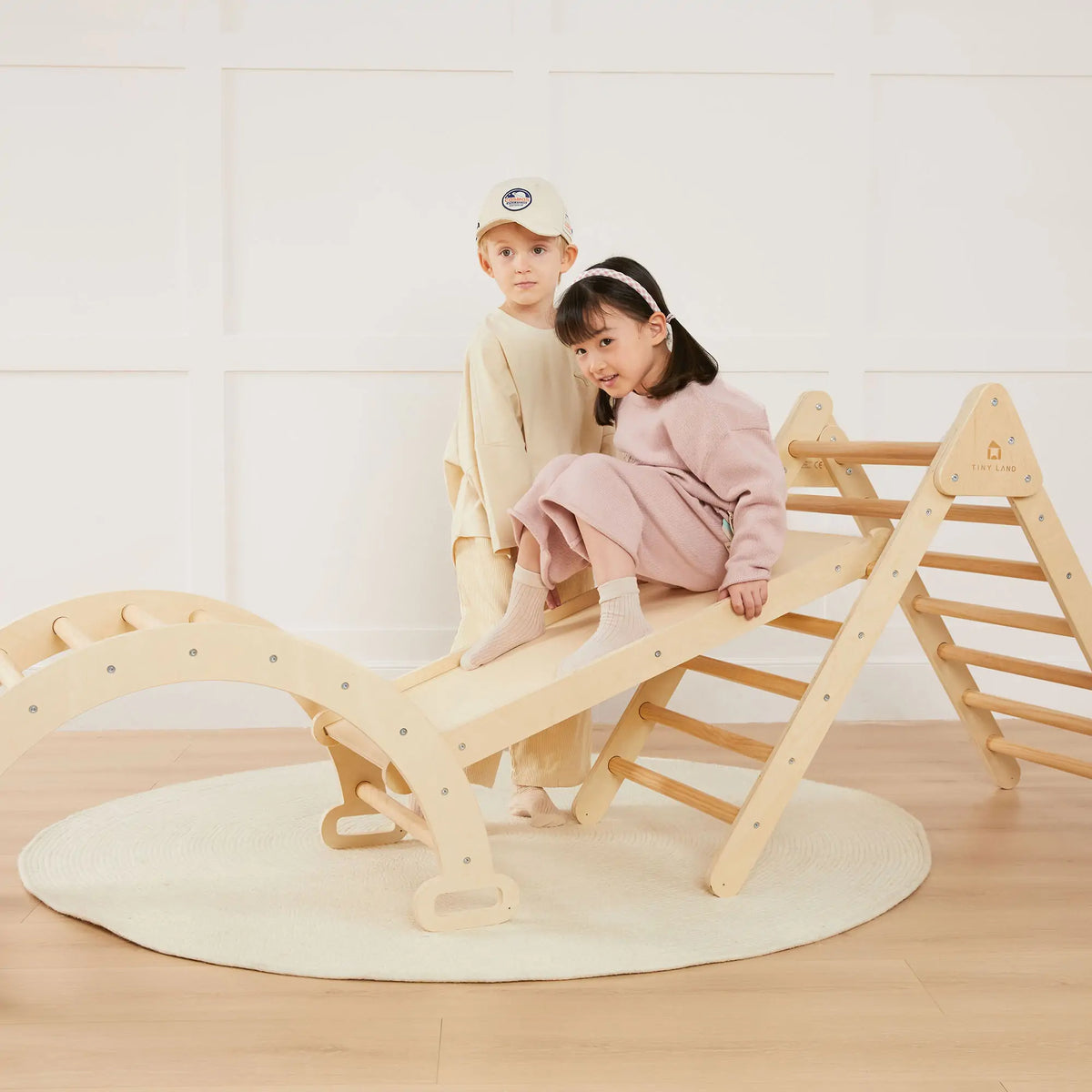 Tiny Land® 7-in-1 Montessori Climbing Set with Play Pad by Tiny Land INC, product image 3