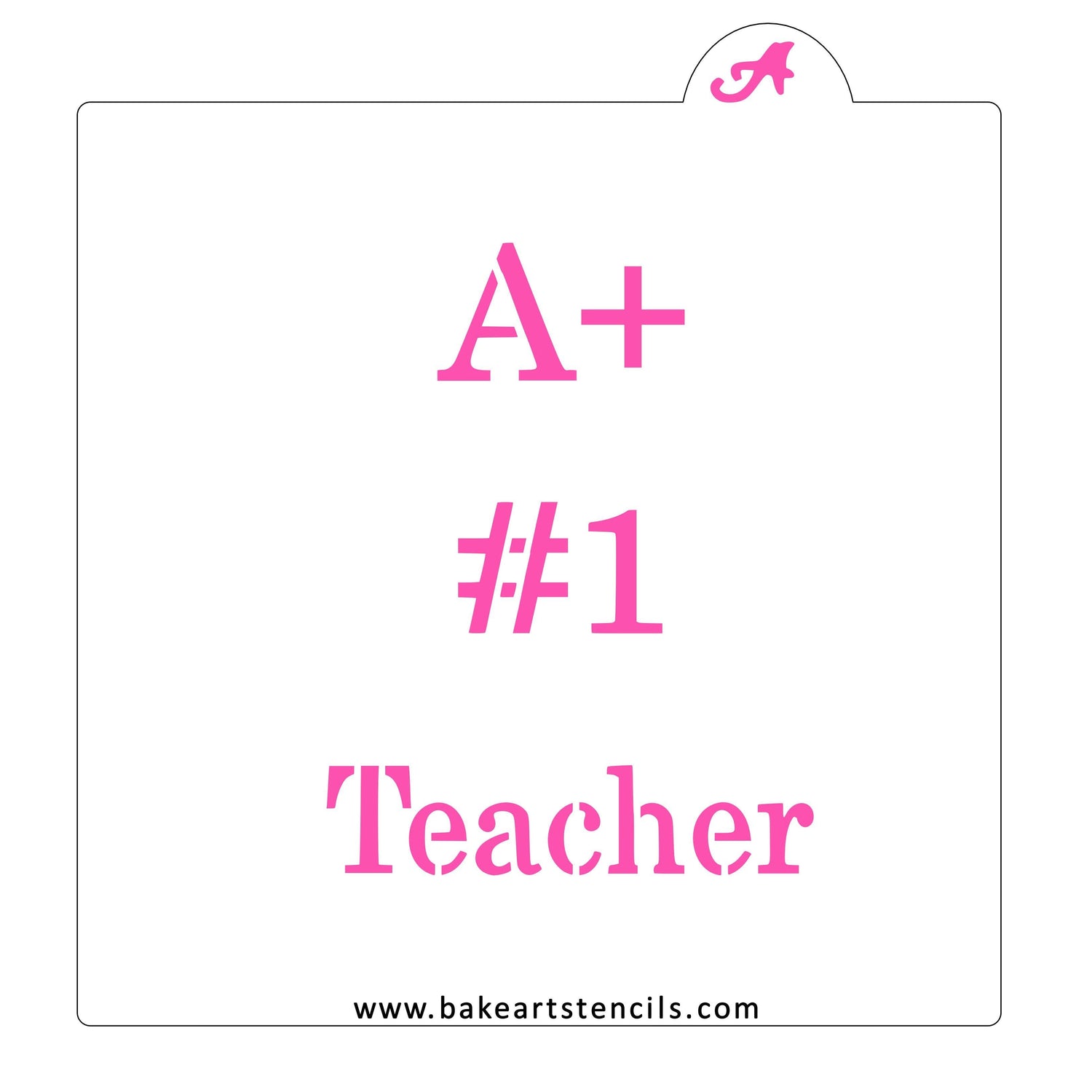Teacher Appreciation Bundle Cookie Stencil