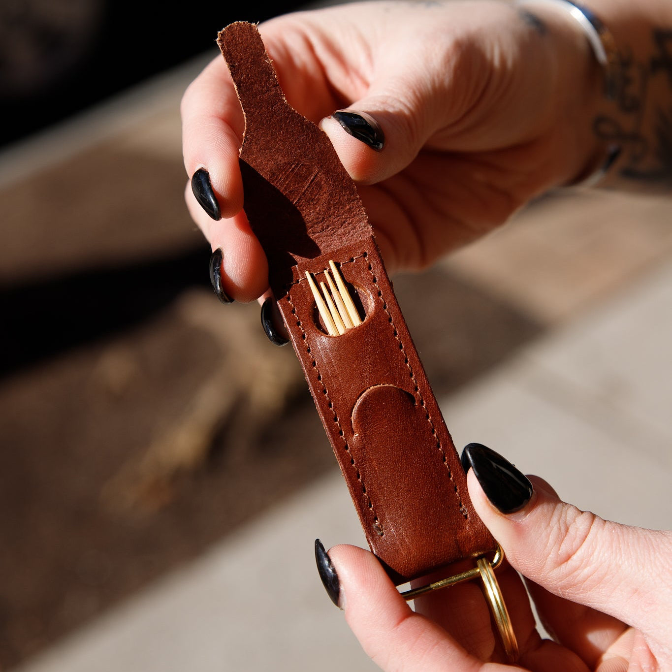 Toothpick Holder Keychain - USA Made