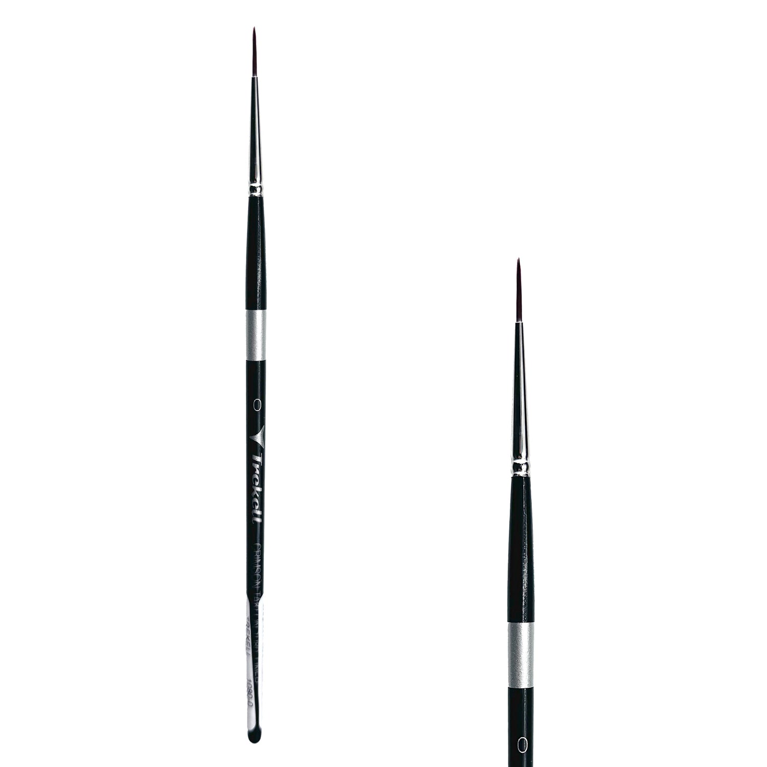 Trekell Crimson Taklon #0 Liner Brush - Short Handle