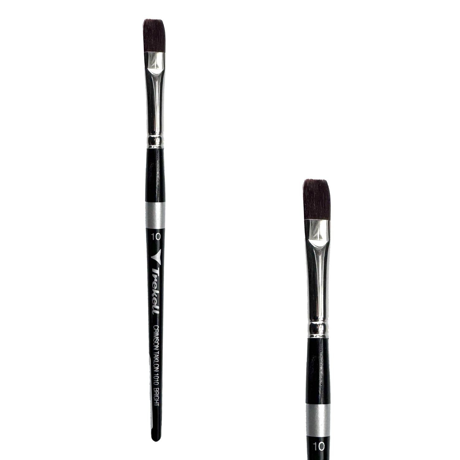 Trekell Crimson Taklon #10 Bright Brush - Short Handle