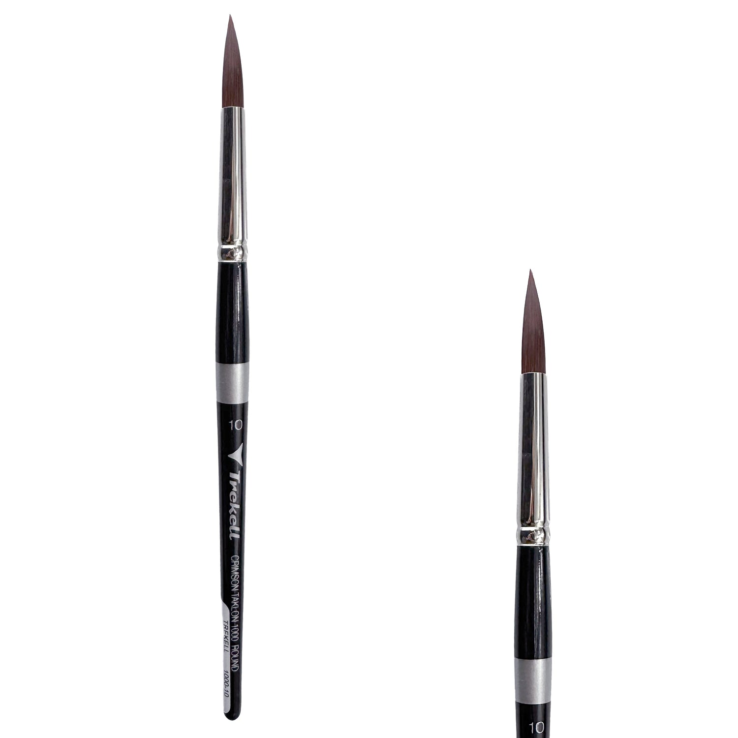 Trekell Crimson Taklon #10 Round Brush - Short Handle
