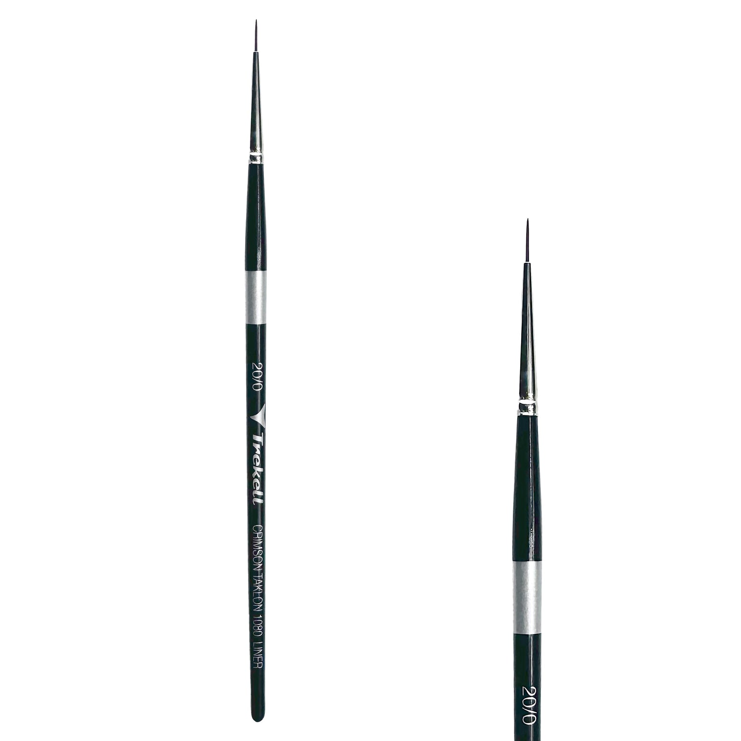 Trekell Crimson Taklon #20/0 Liner Brush - Short Handle