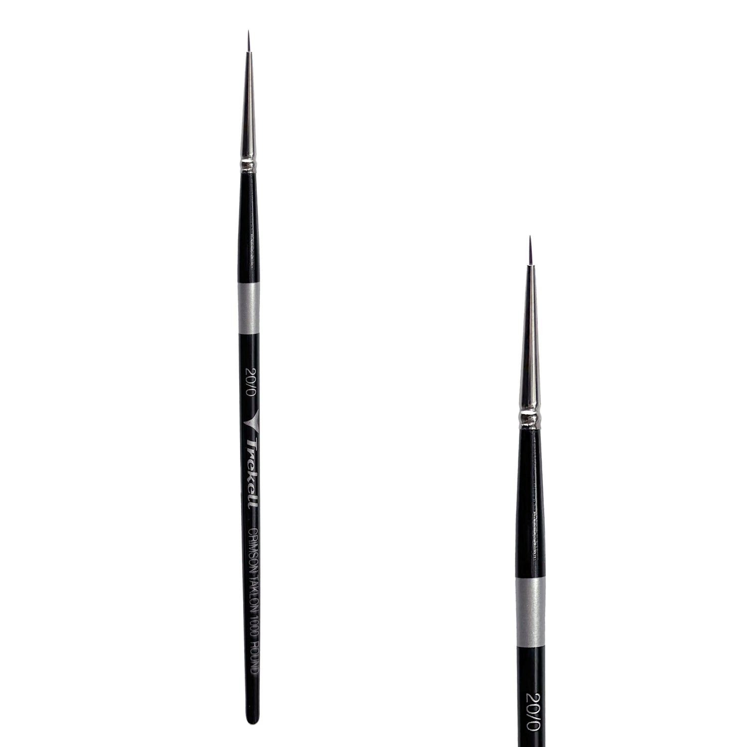 Trekell Crimson Taklon #20/0 Round Brush - Short Handle