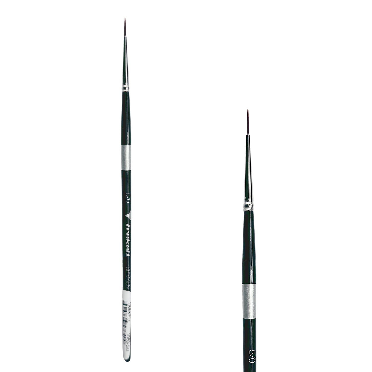 Trekell Crimson Taklon #5/0 Liner Brush - Short Handle