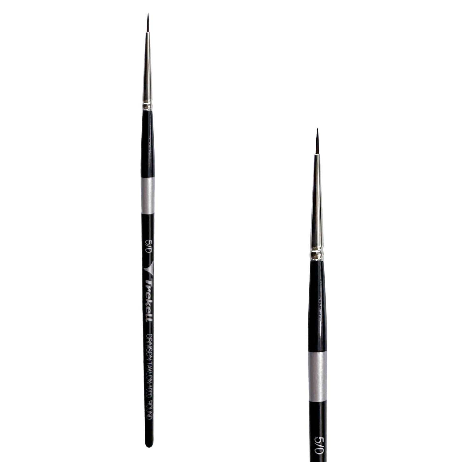 Trekell Crimson Taklon #5/0 Round Brush - Short Handle