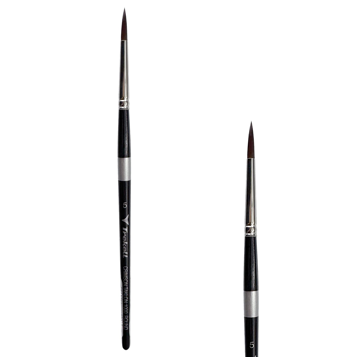 Trekell Crimson Taklon #5 Round Brush - Short Handle