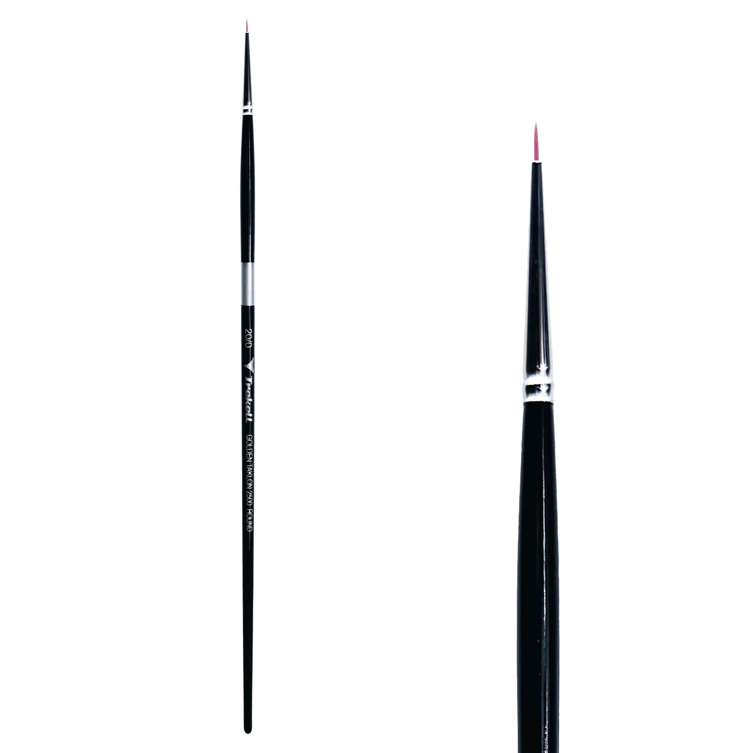 Trekell Golden Taklon #20/0 Round Brush - Long Handle