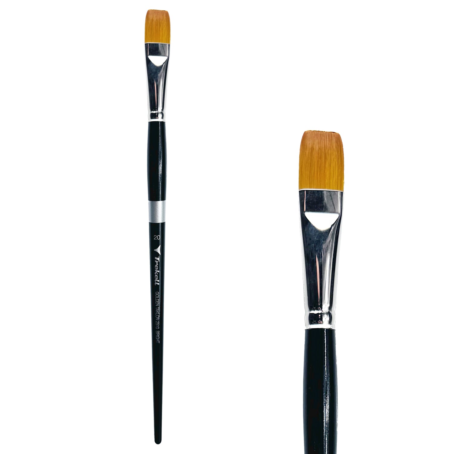 Trekell Golden Taklon #20 Bright Brush - Long Handle
