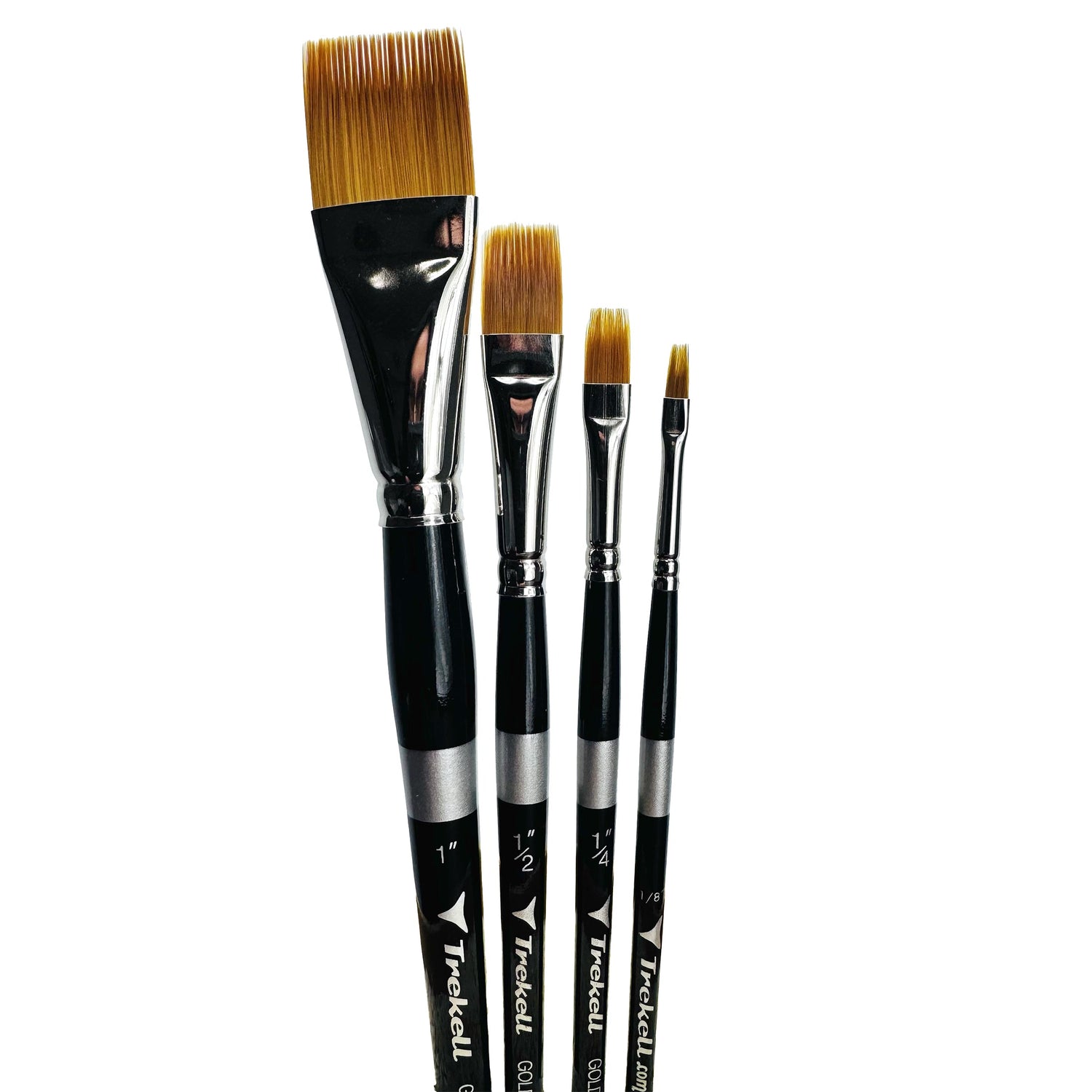 Trekell Golden Taklon Complete Grainer Brush Set - Short Handle