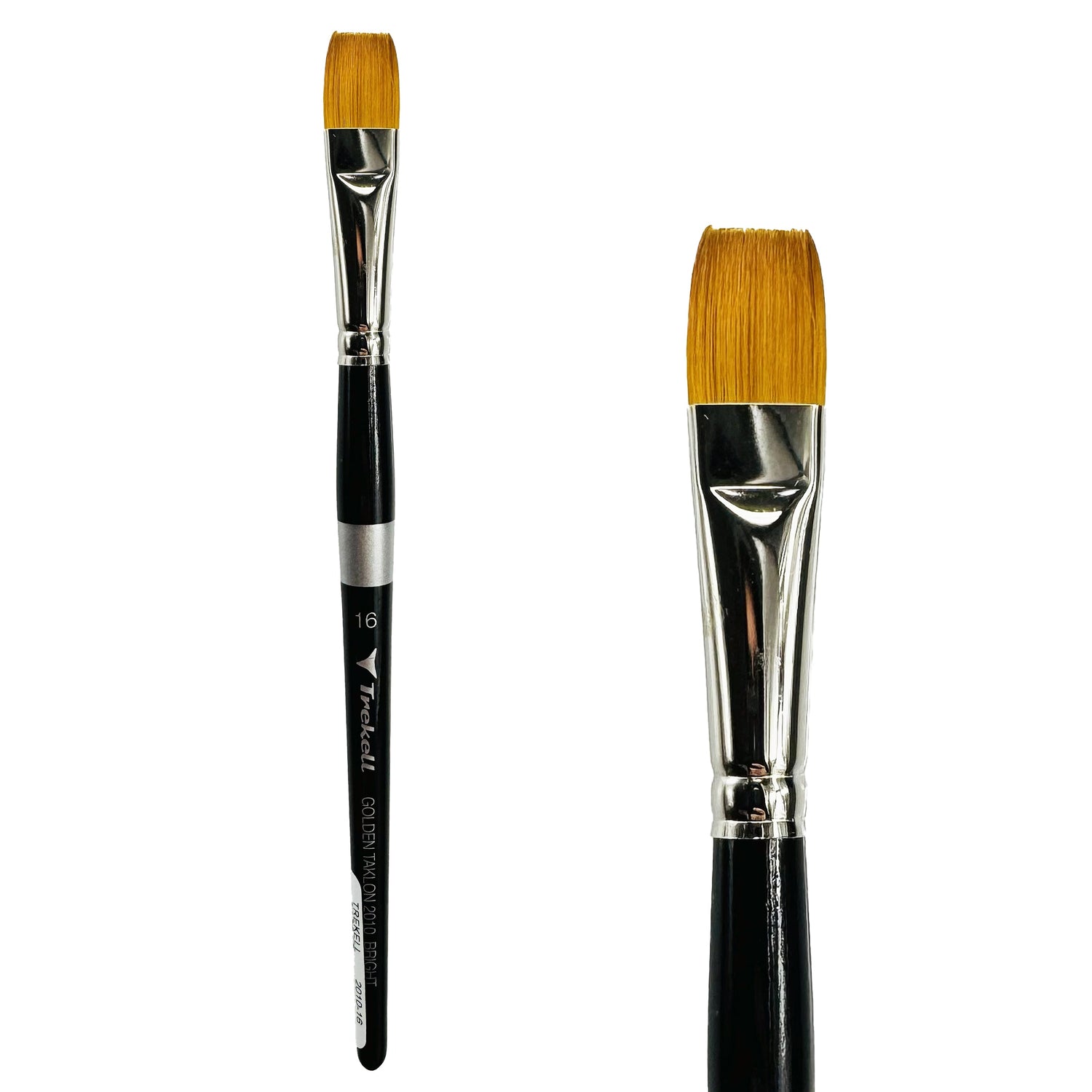 Trekell Golden Taklon #16 Bright Brush - Short Handle