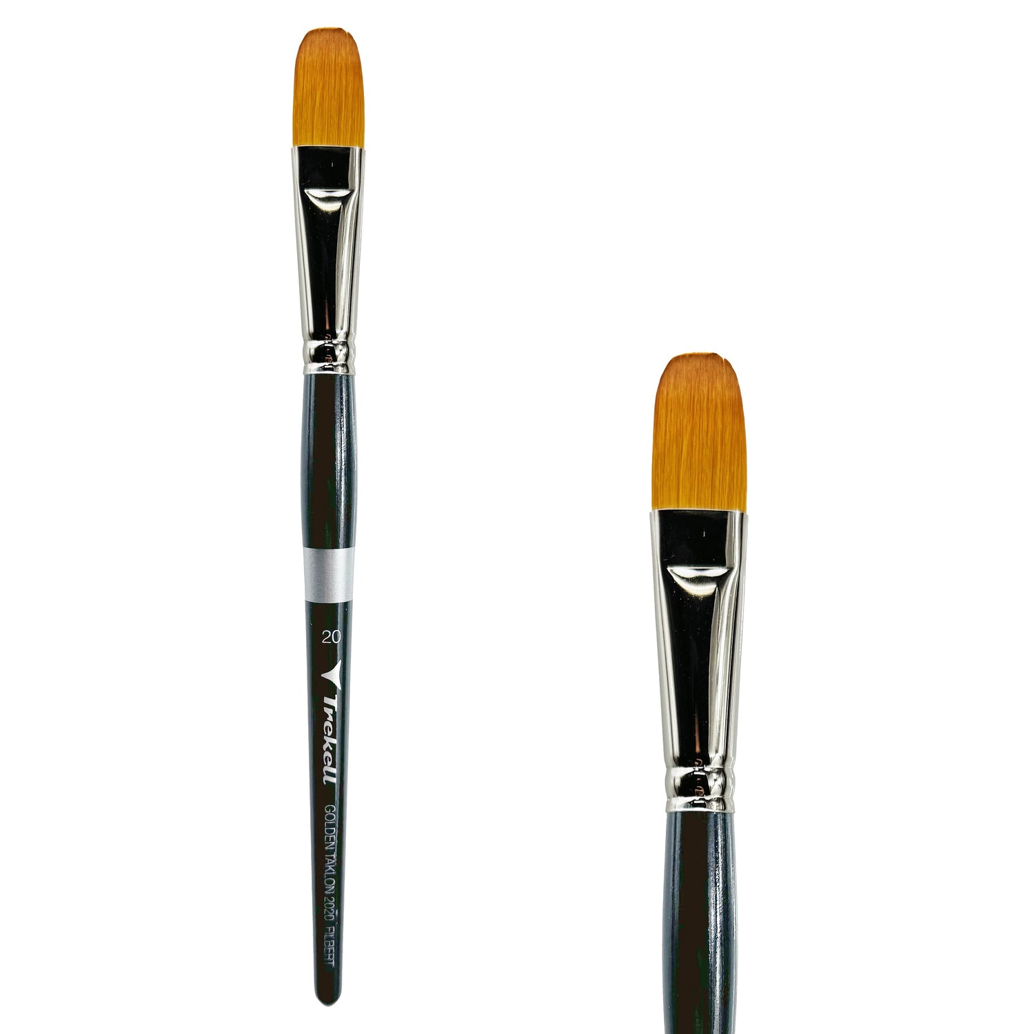 Trekell Golden Taklon #20 Filbert Brush - Short Handle