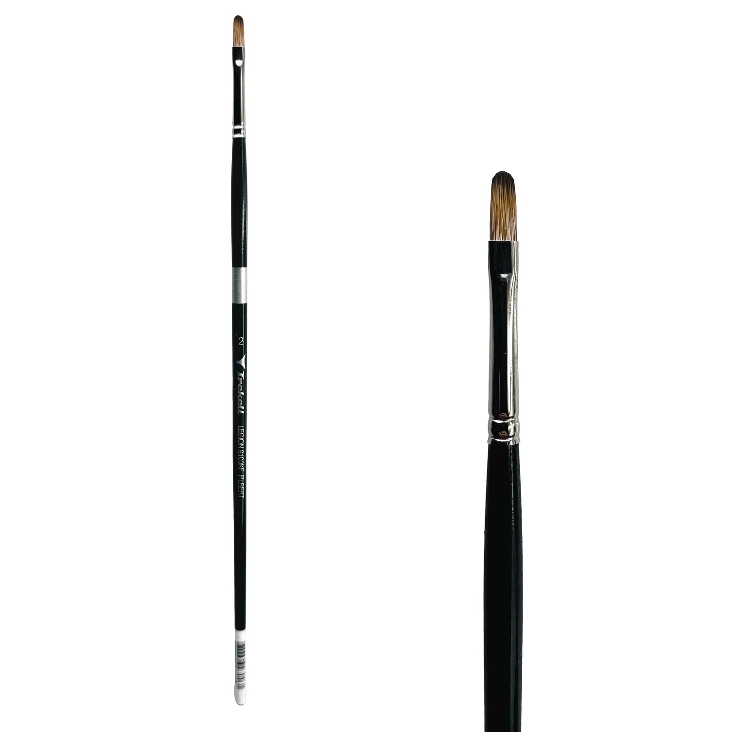 Trekell Legion #2 Filbert Brush - Long Handle