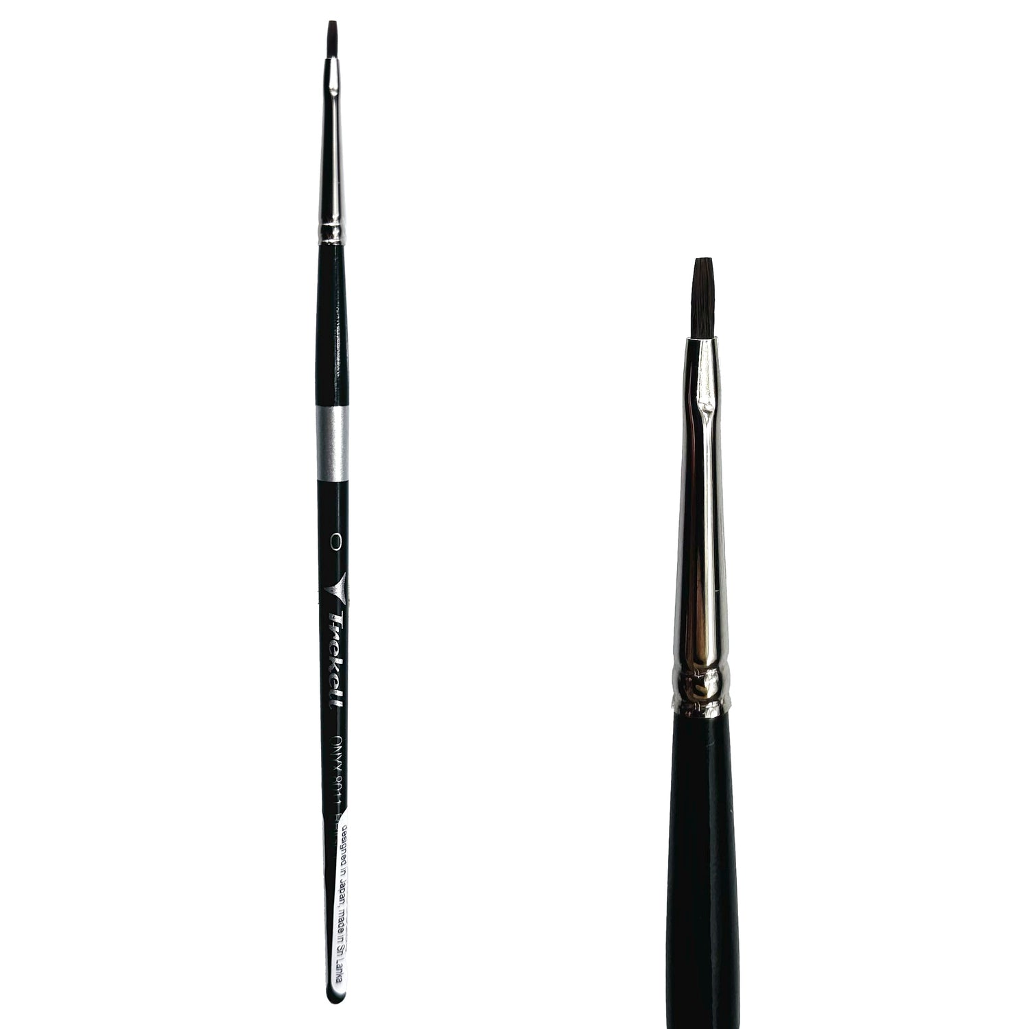 Trekell Onyx #0 Bright Brush - Short Handle