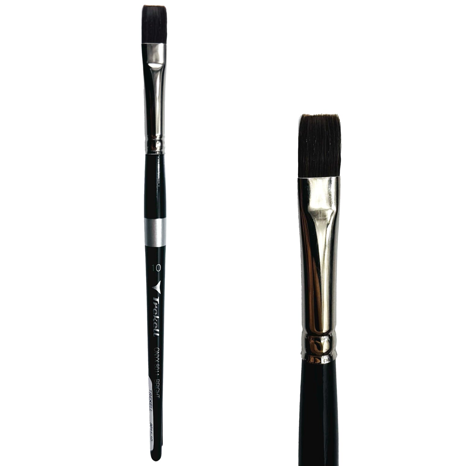 Trekell Onyx #10 Bright Brush - Short Handle