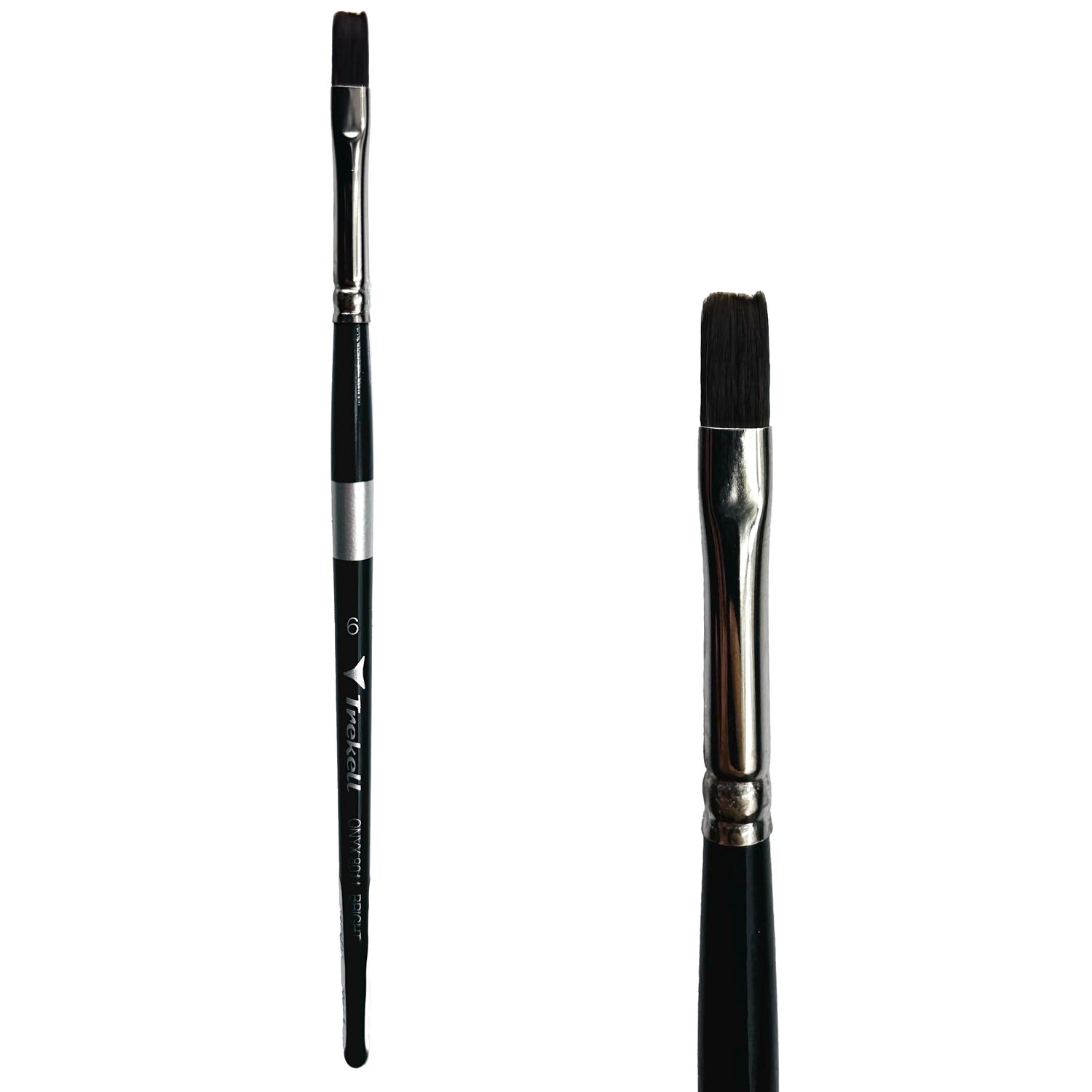 Trekell Onyx #6 Bright Brush - Short Handle