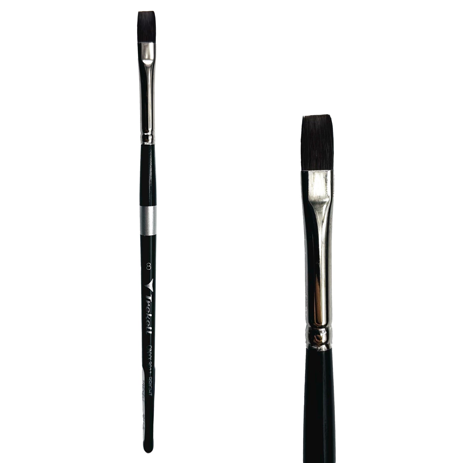 Trekell Onyx #8 Bright Brush - Short Handle