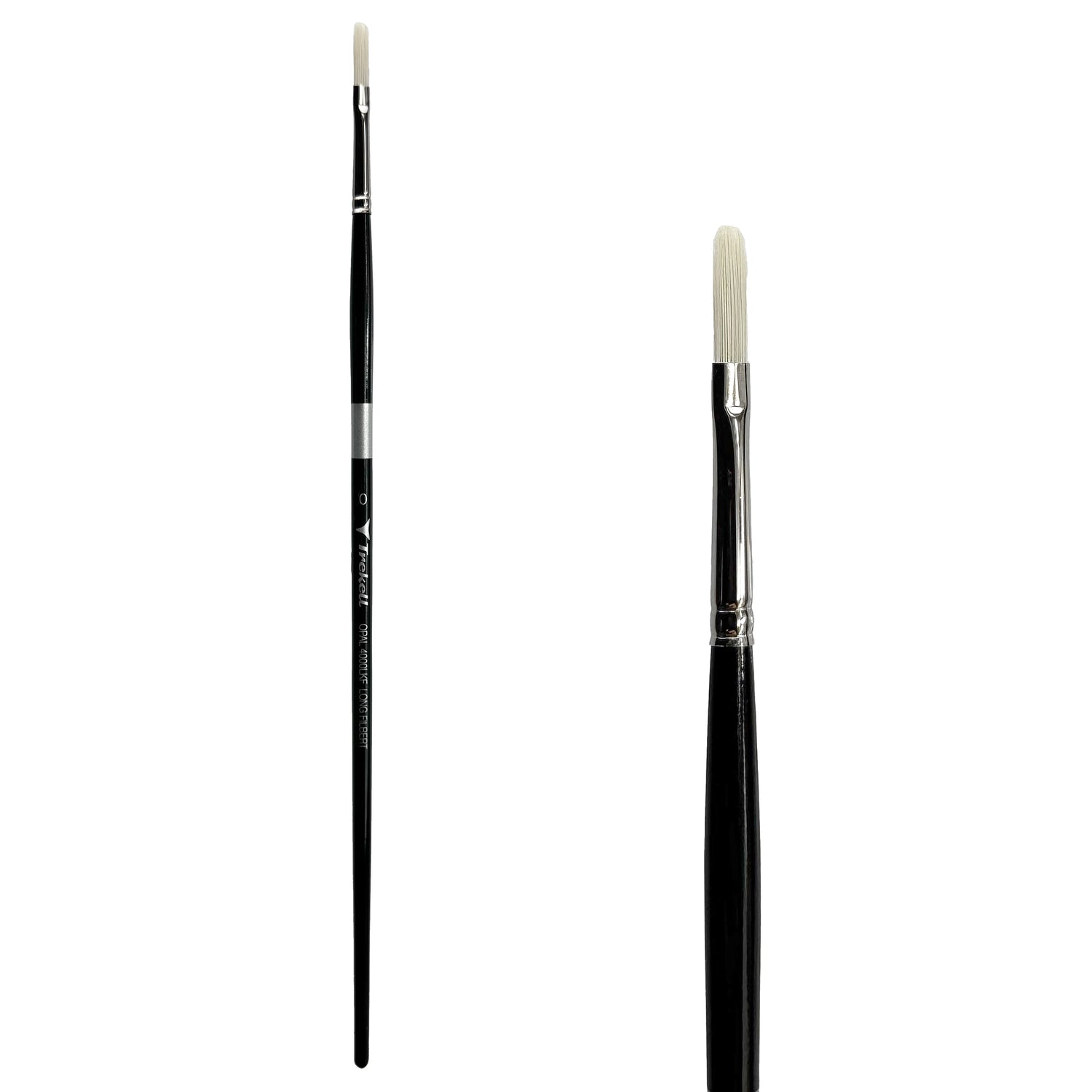Trekell Opal #0 Long Filbert Brush - Long Handle