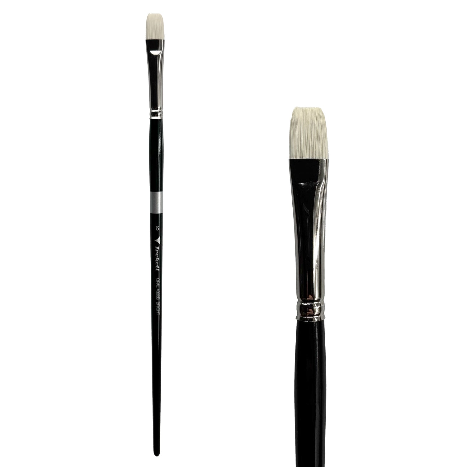Trekell Opal #6 Bright Brush - Long Handle