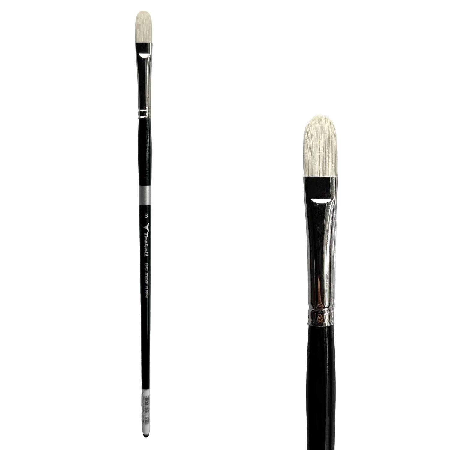 Trekell Opal #6 Filbert Brush - Long Handle