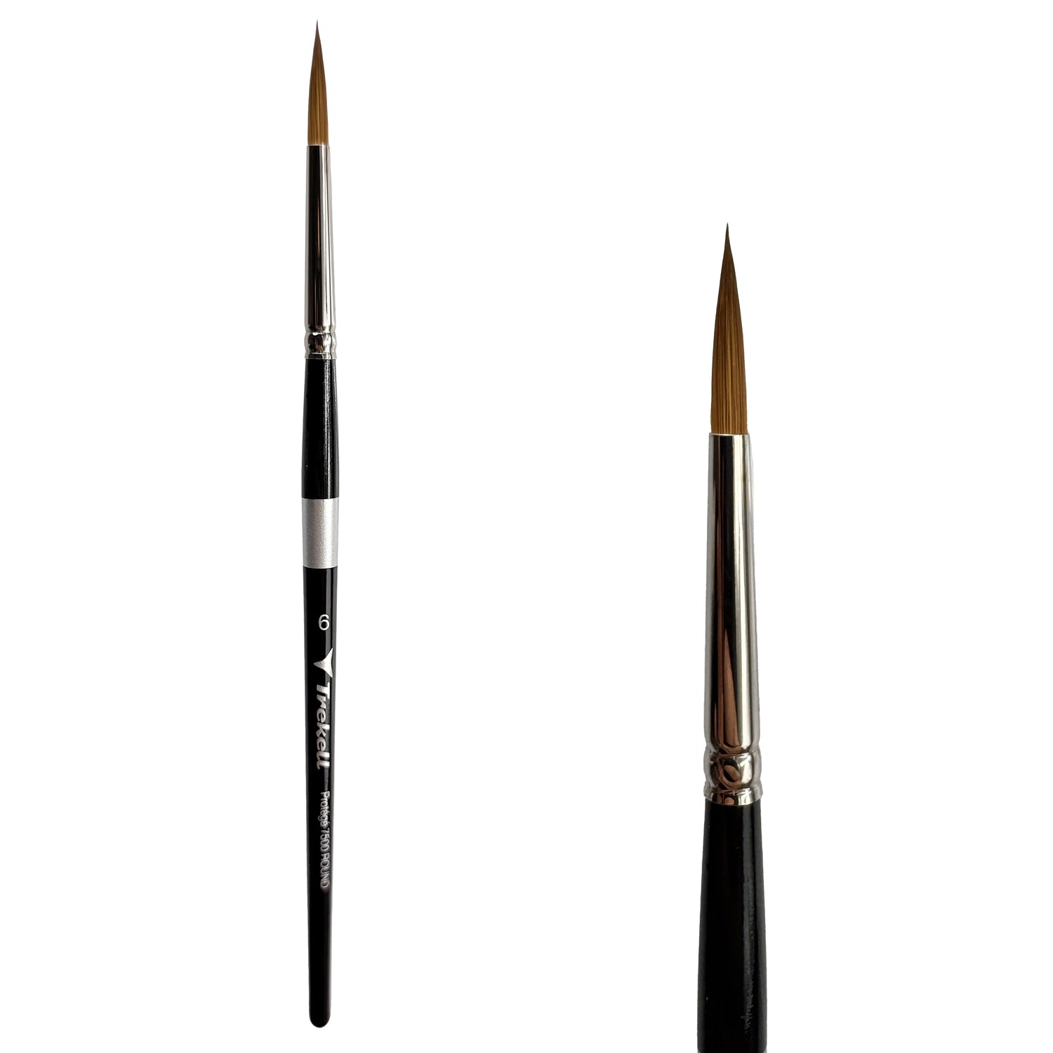 Trekell Protégé #6 Round Brush - Short Handle