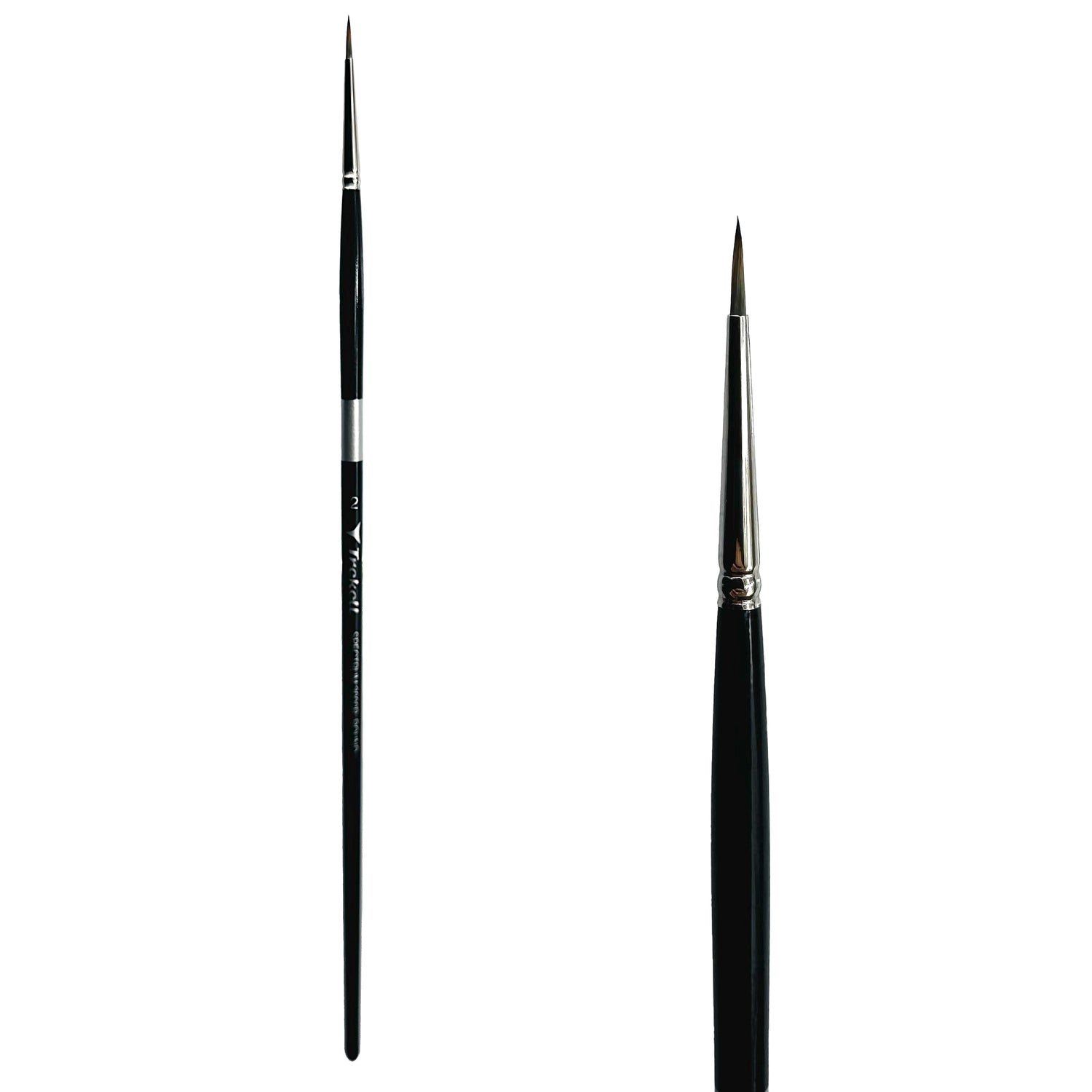 Trekell Spectrum #2 Round Brush - Long Handle