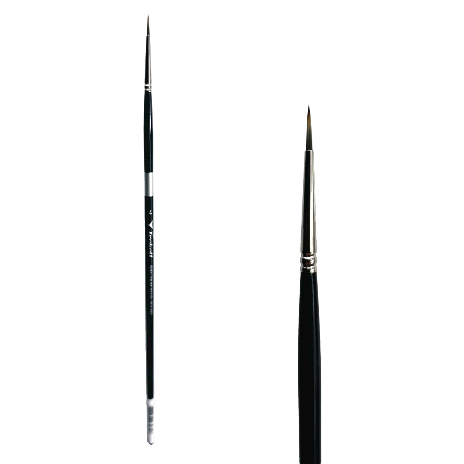 Trekell Spectrum #4 Round Brush - Long Handle