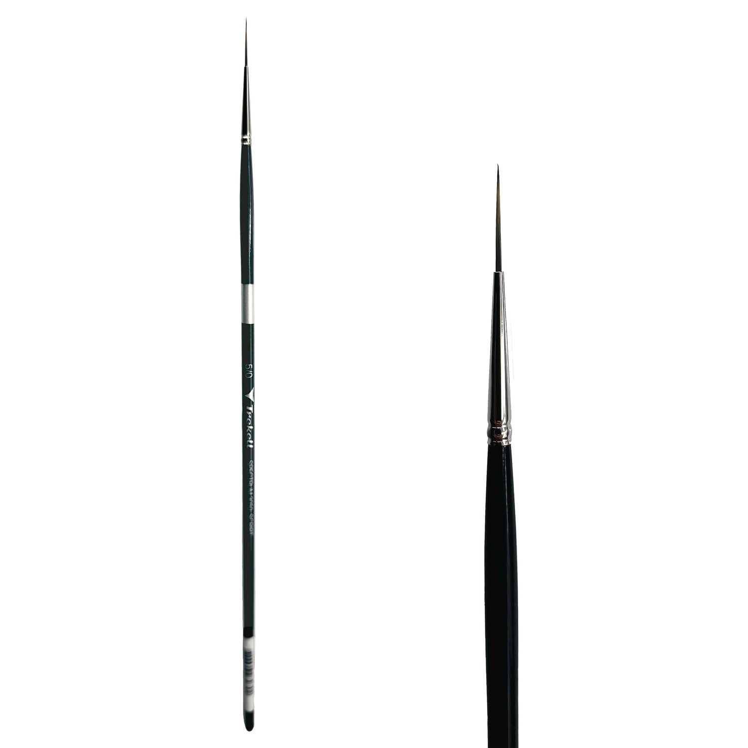 Trekell Spectrum #5/0 Script/Rigger Brush - Long Handle