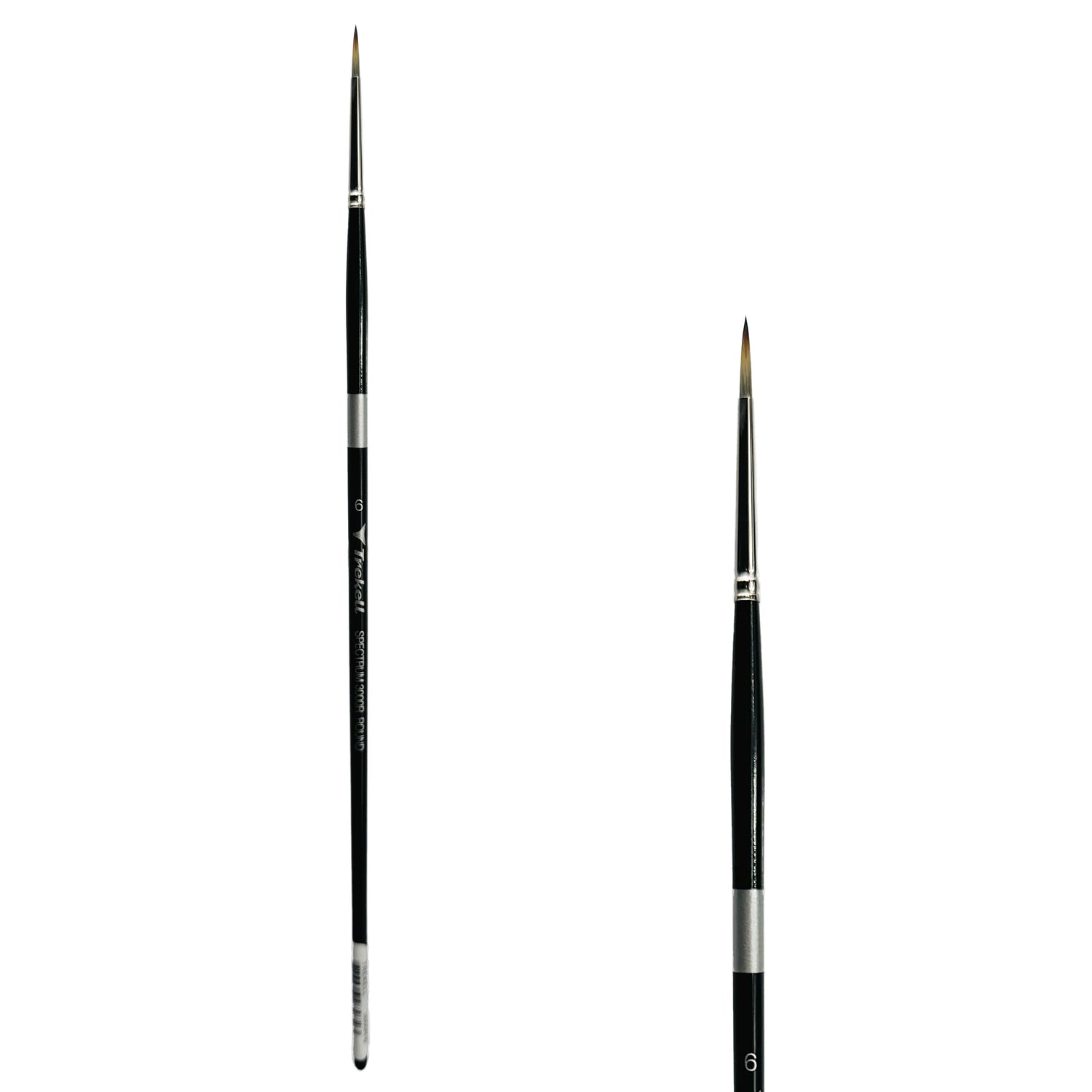 Trekell Spectrum #6 Round Brush - Long Handle