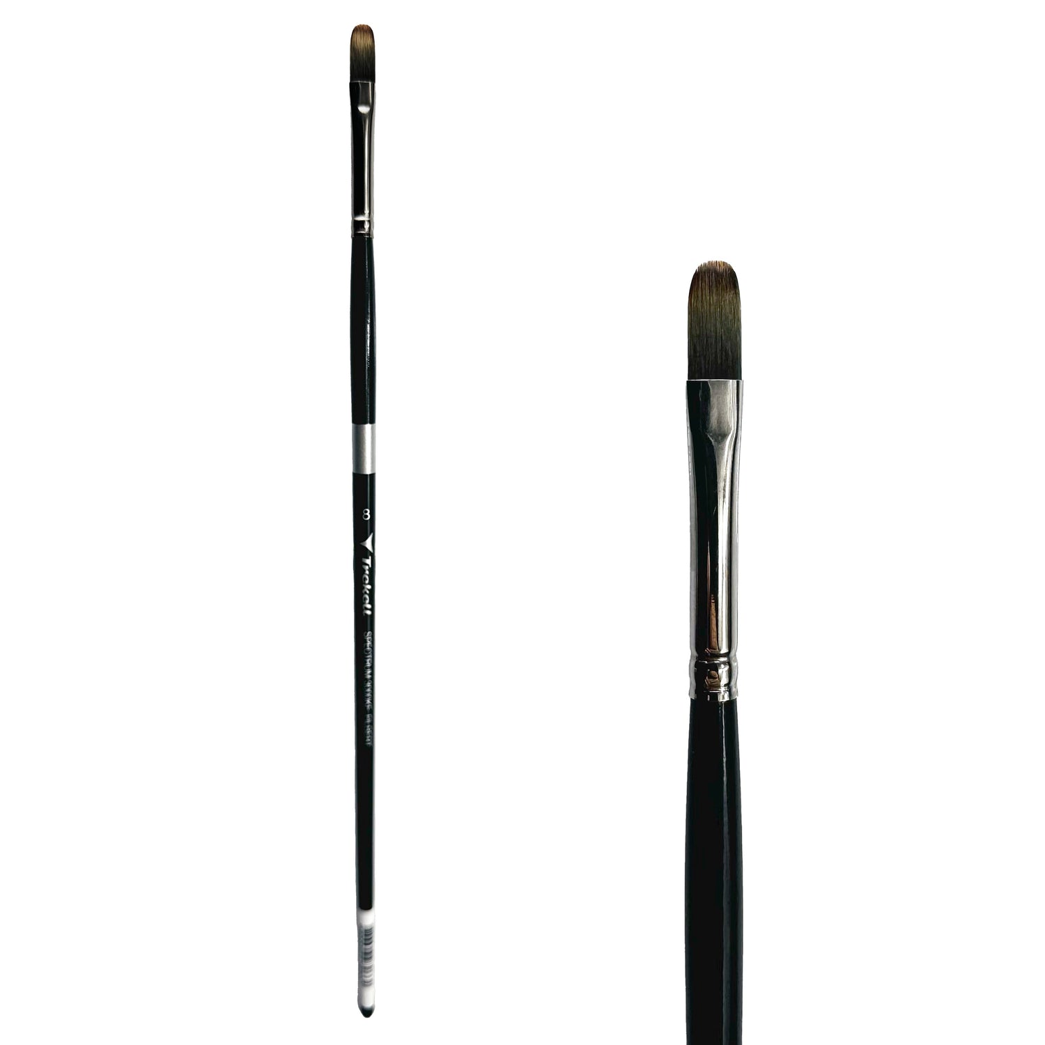 Trekell Spectrum #8 Filbert Brush - Long Handle