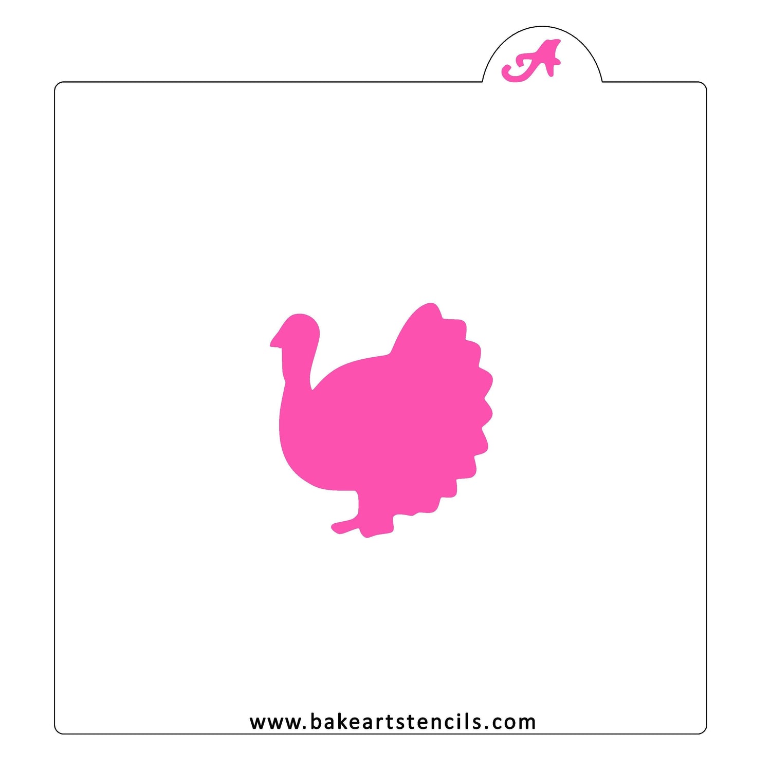 Turkey Cookie Stencil