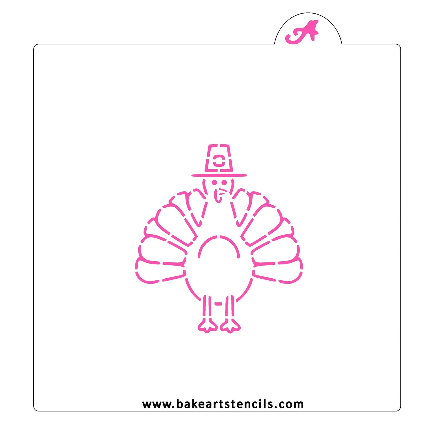 Turkey PYO Cookie Stencil
