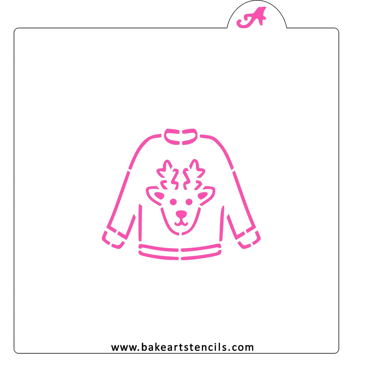 Ugly Christmas Sweater Reindeer PYO Stencil