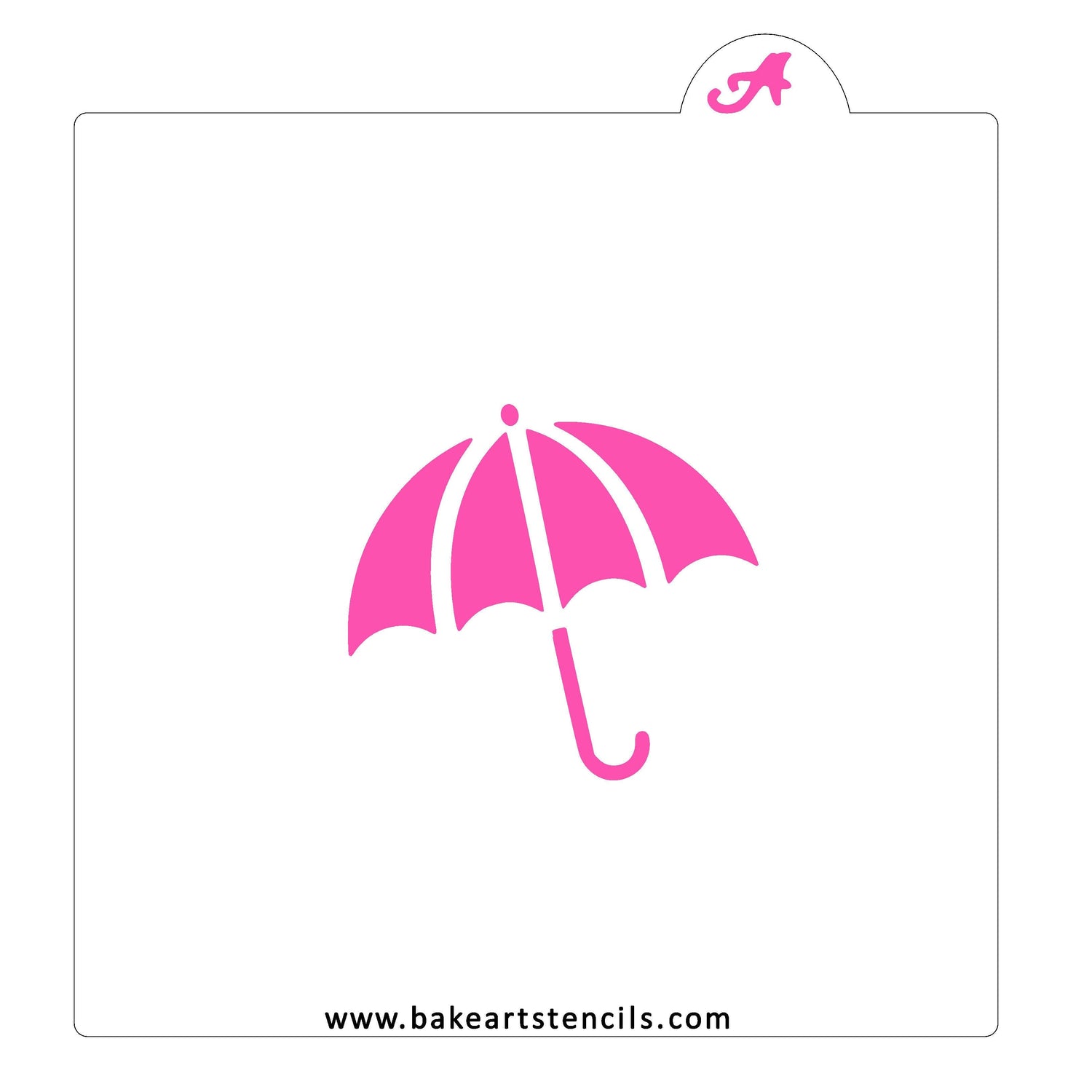 Umbrella Cookie Stencil