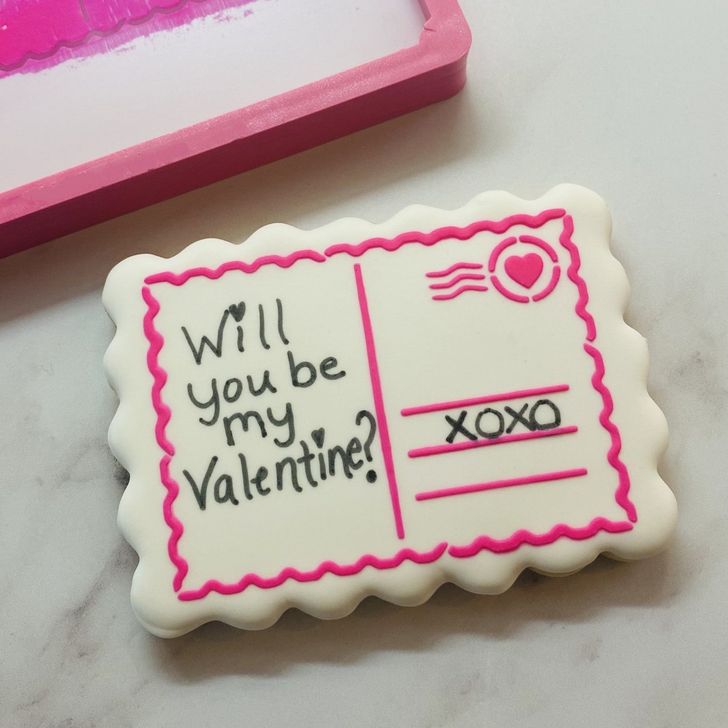Sending My Love Cookie Stencil