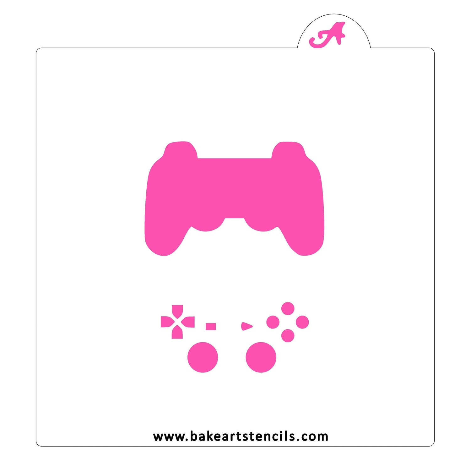 Video Game Controller Stencil