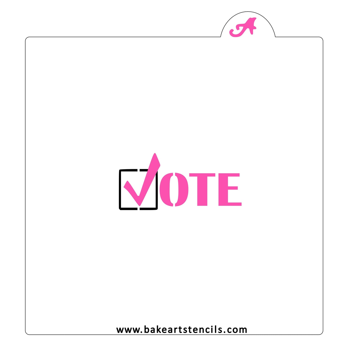 Vote Cookie Stencil
