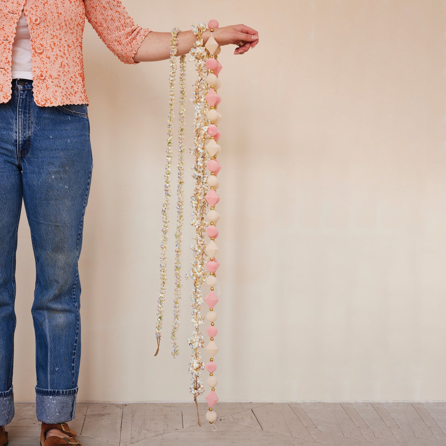 Iridescent Shimmer Foam Garland