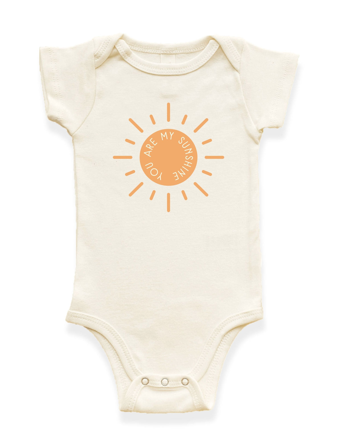 You Are My Sunshine Sun Organic Cotton Baby Bodysuit by Tenth & Pine