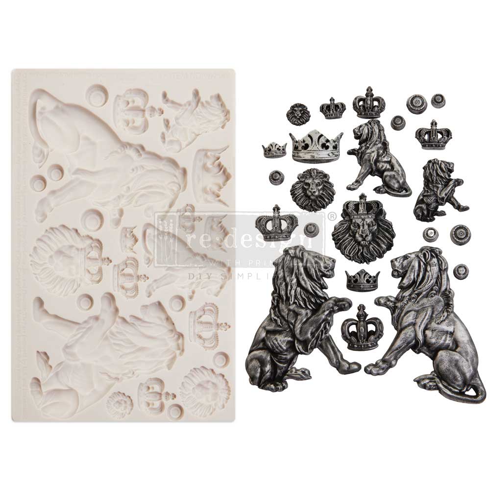 Finnabair Moulds - Regal Lions - 1 pc, 5