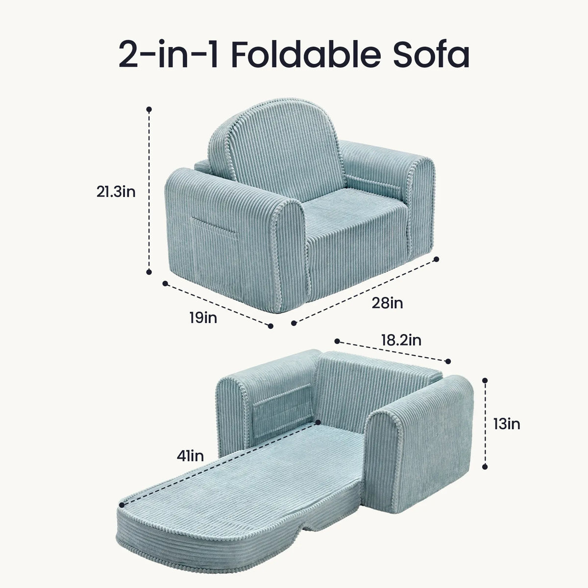 Tiny Land® GentleSnug Corduroy Kid Chair by Tiny Land INC, product image 10