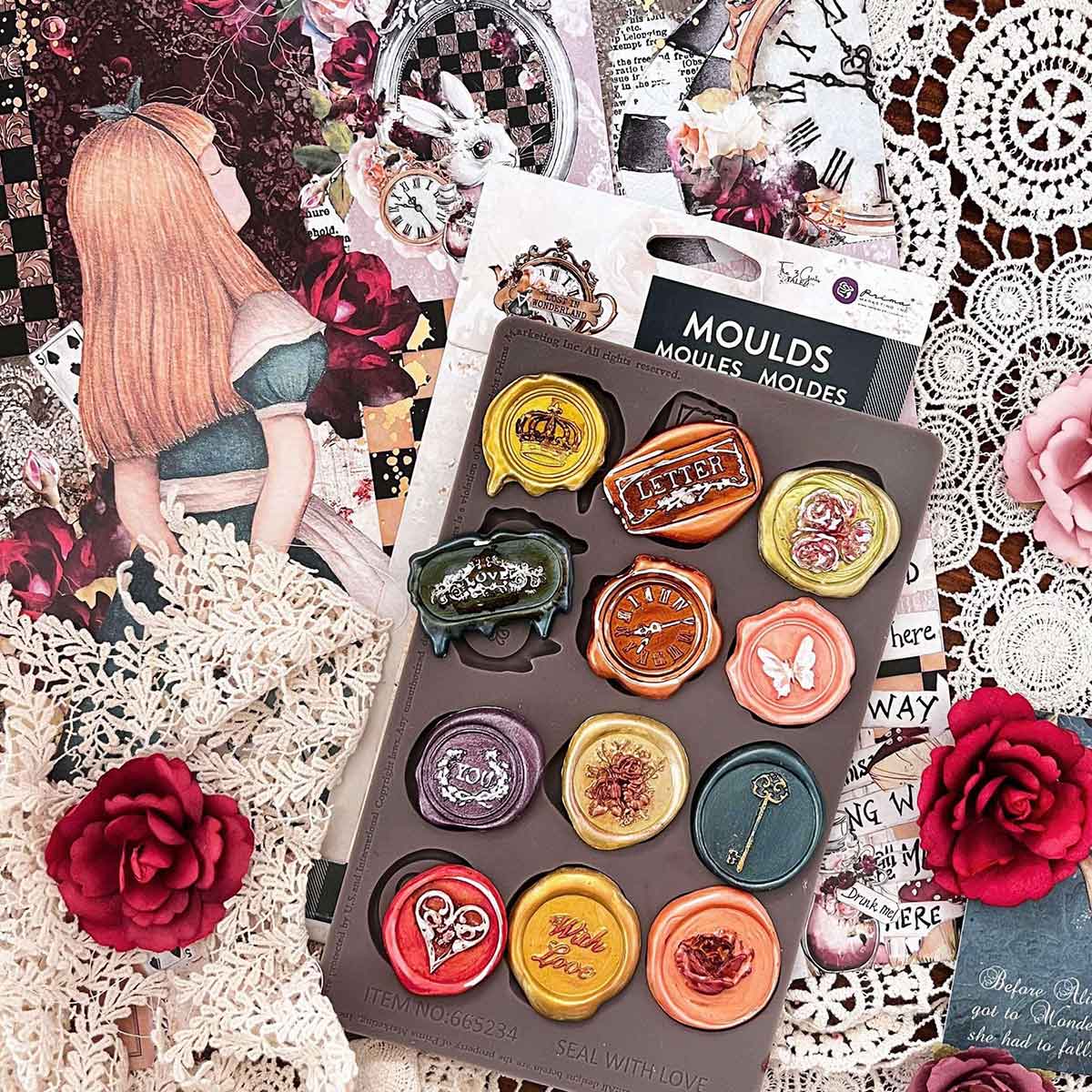 Lost In Wonderland Collection Mould - Letters From Wonderland - 1 pc, 5