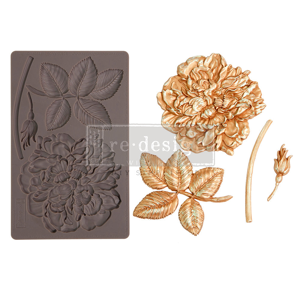 Decor Moulds® - Peony Suede - 1 pc, 5