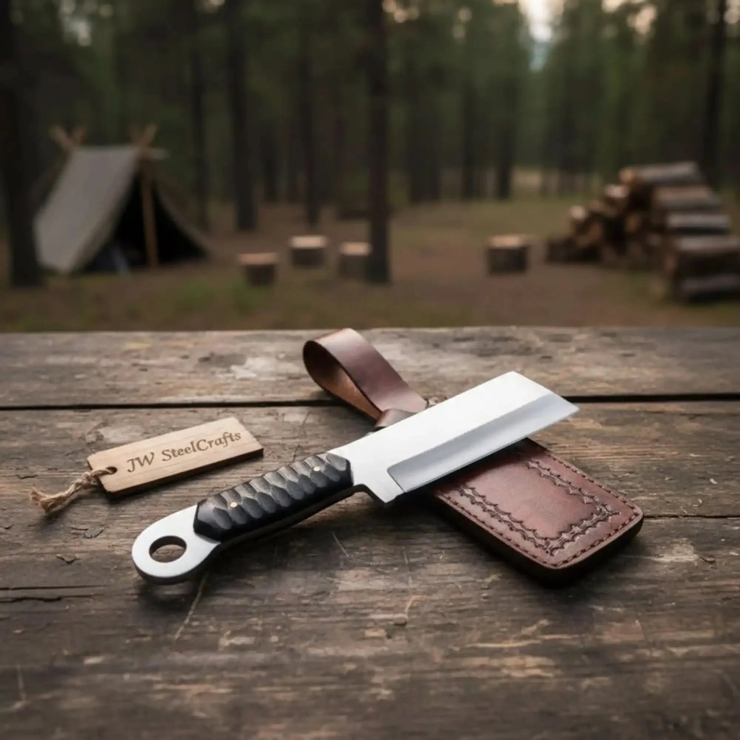 Custom hand Made D2 Steel Tanto knife MB-0094